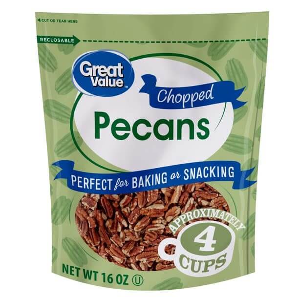 Clopped black premium pecans