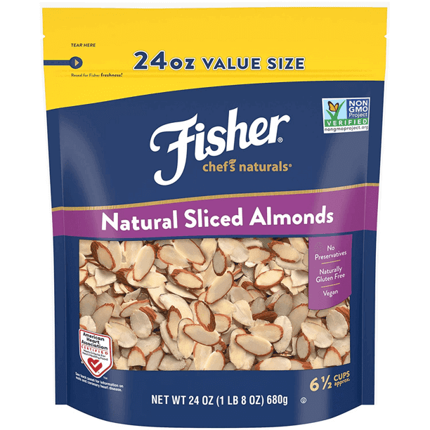 Natural sliced featured almonds